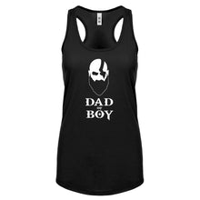 Racerback Dad of Boy Womens Tank Top