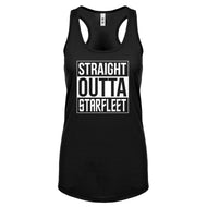 Straight Outta Starfleet Womens Racerback Tank Top