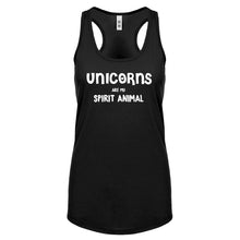Unicorns are my Spirit Animal Womens Racerback Tank Top