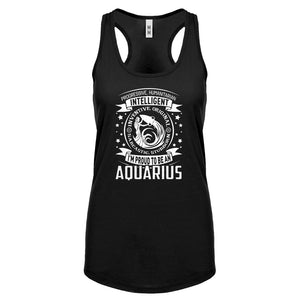 Racerback Aquarius Astrology Zodiac Sign Womens Tank Top