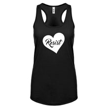 Racerback Resist Heart Womens Tank Top
