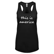 Racerback This is America Womens Tank Top