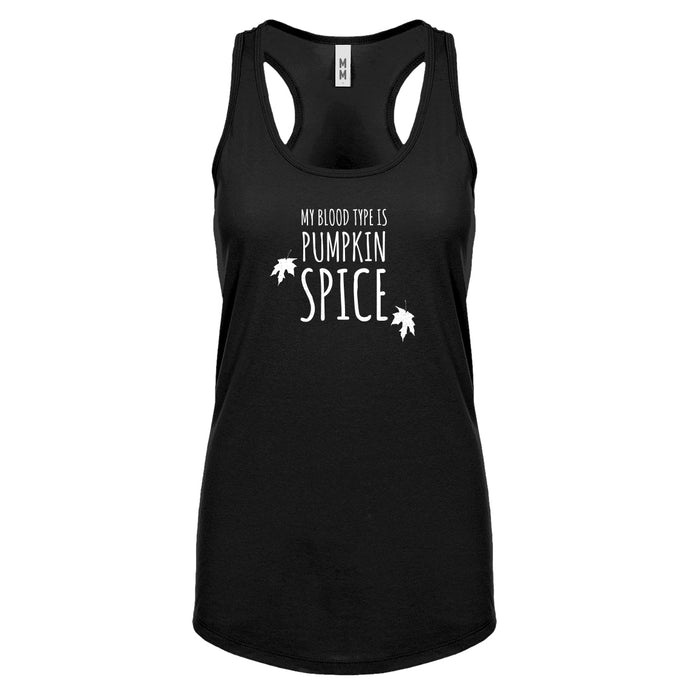 My Blood Type is Pumpkin Spice Womens Racerback Tank Top