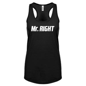 Racerback Mr. Right Womens Tank Top