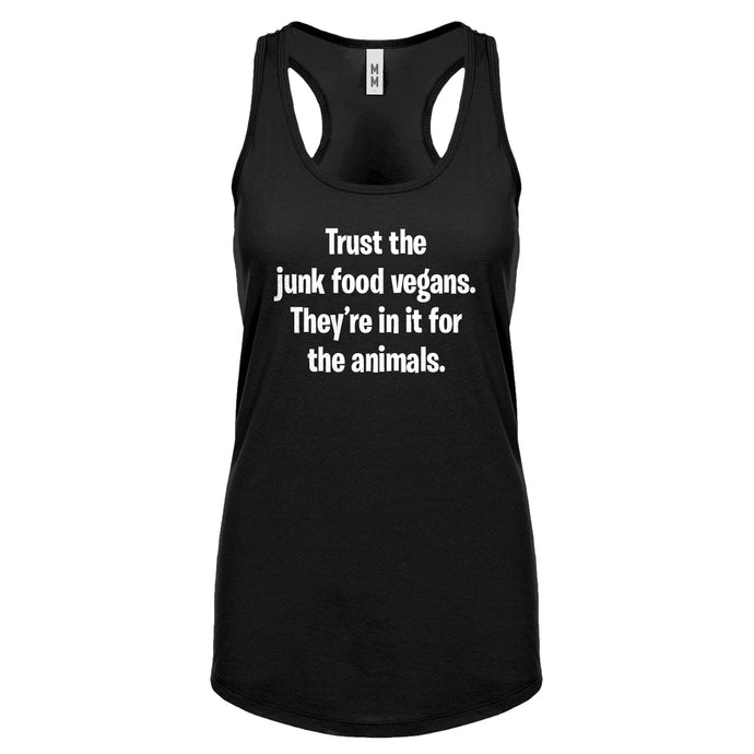 Junk Food Vegans Womens Racerback Tank Top