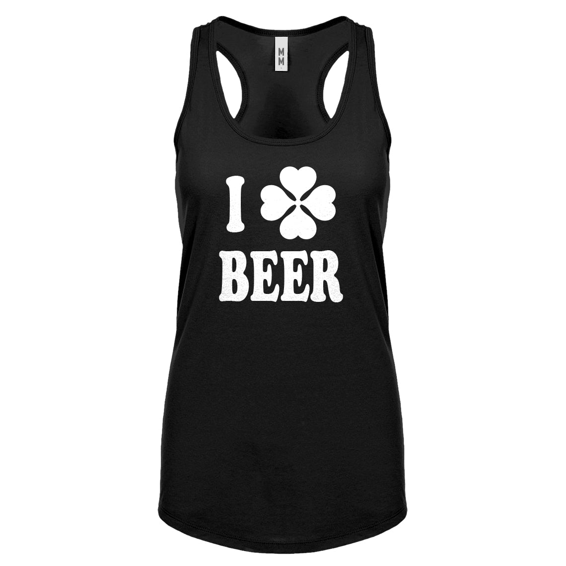 Racerback I Love Beer Womens Tank Top