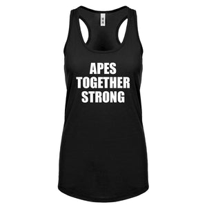 APES TOGETHER STRONG Womens Racerback Tank Top