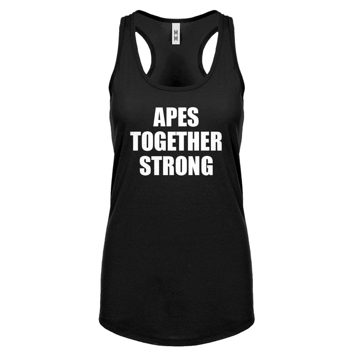 APES TOGETHER STRONG Womens Racerback Tank Top