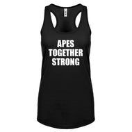 APES TOGETHER STRONG Womens Racerback Tank Top