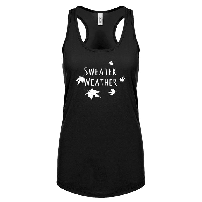 Sweater Weather Womens Racerback Tank Top