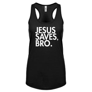 Racerback Jesus Saves Bro Womens Tank Top