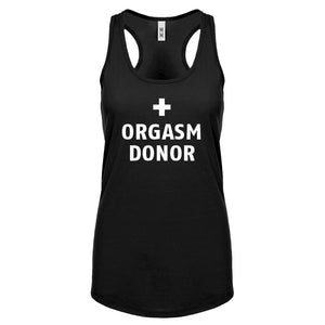 Orgasm Donor Womens Racerback Tank Top