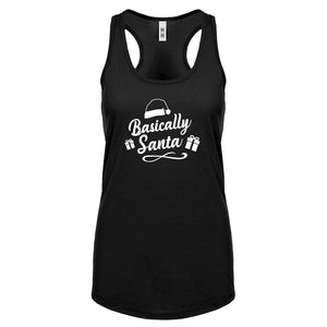 Basically Santa Womens Racerback Tank Top