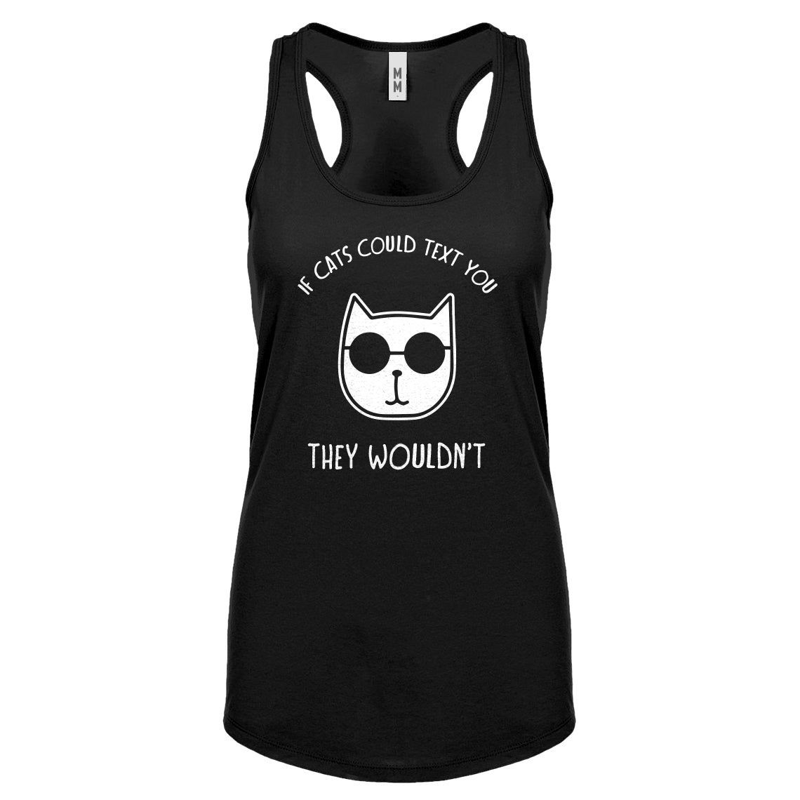 If Cats Could Text Womens Racerback Tank Top