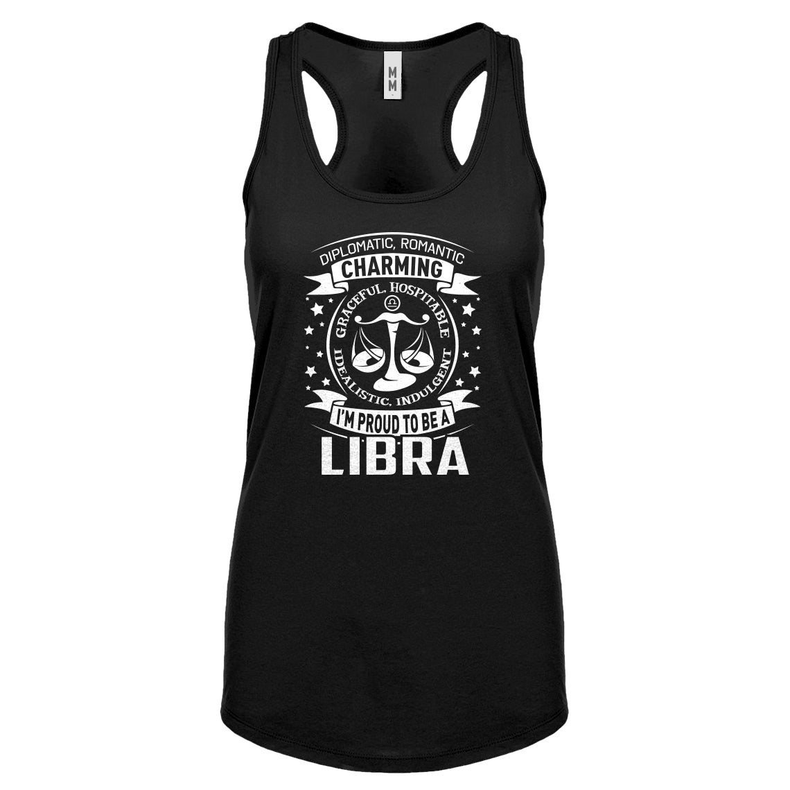 Racerback Libra Astrology Zodiac Sign Womens Tank Top