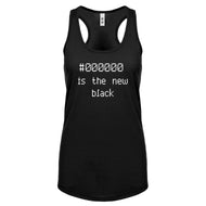 Racerback 000000 is the new black Womens Tank Top