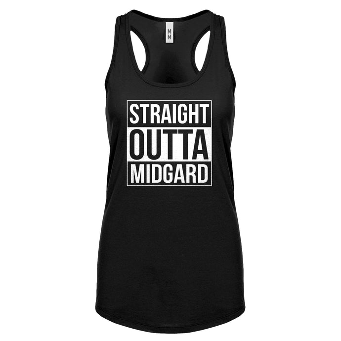 Racerback Straight Outta Midgard Womens Tank Top