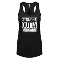 Racerback Straight Outta Midgard Womens Tank Top