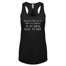 Racerback Back to Bed Womens Tank Top