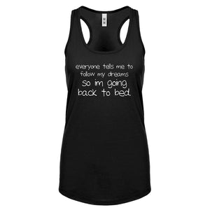 Racerback Back to Bed Womens Tank Top
