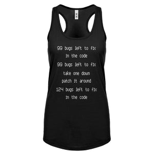 Racerback 99 Bugs in the Code Womens Tank Top