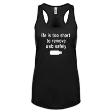 Racerback Remove USB Safely Womens Tank Top