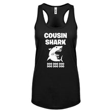 Cousin Shark Womens Racerback Tank Top