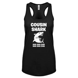 Cousin Shark Womens Racerback Tank Top