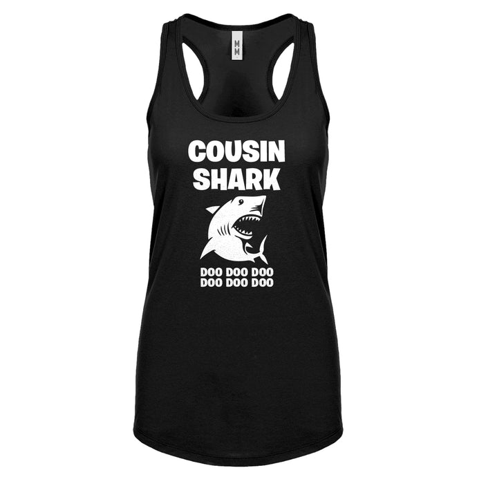 Cousin Shark Womens Racerback Tank Top