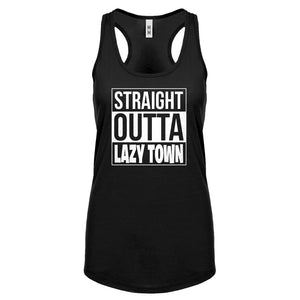 Straight Outta Lazy Town Womens Racerback Tank Top