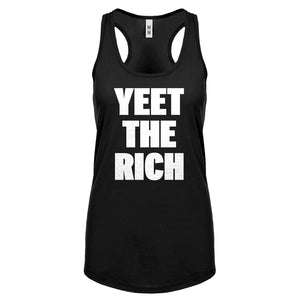 YEET THE RICH Womens Racerback Tank Top