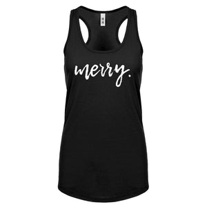 Merry. Womens Racerback Tank Top