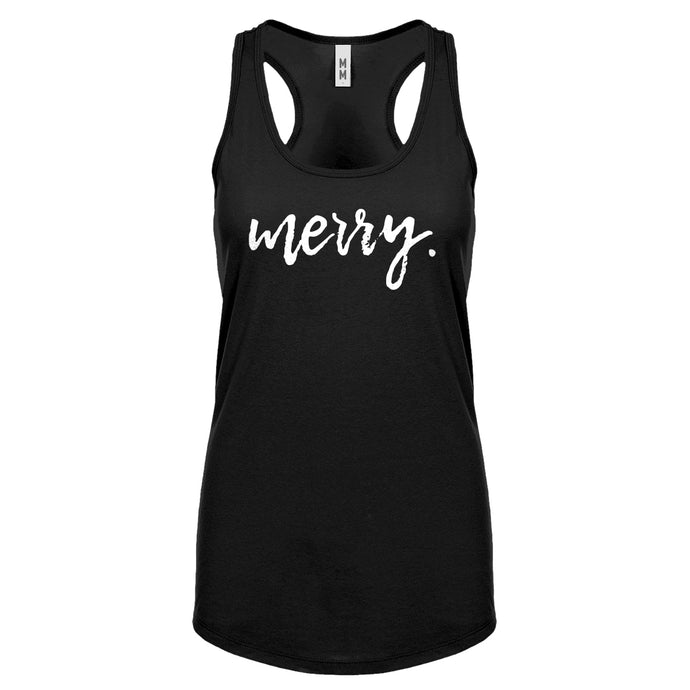 Merry. Womens Racerback Tank Top