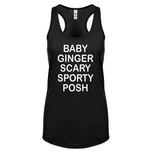 Racerback Spice Names Womens Tank Top