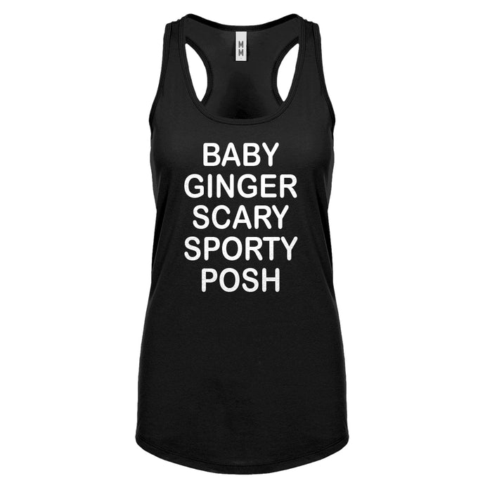 Racerback Spice Names Womens Tank Top
