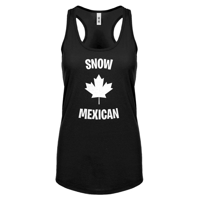 Snow Mexican Womens Racerback Tank Top