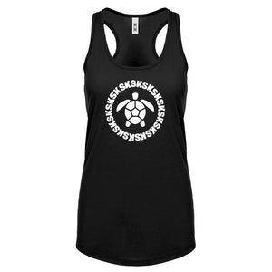 Turtle Sksksk Womens Racerback Tank Top