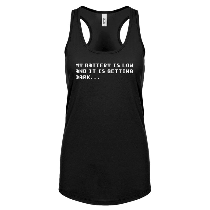 Its Getting Dark Womens Racerback Tank Top
