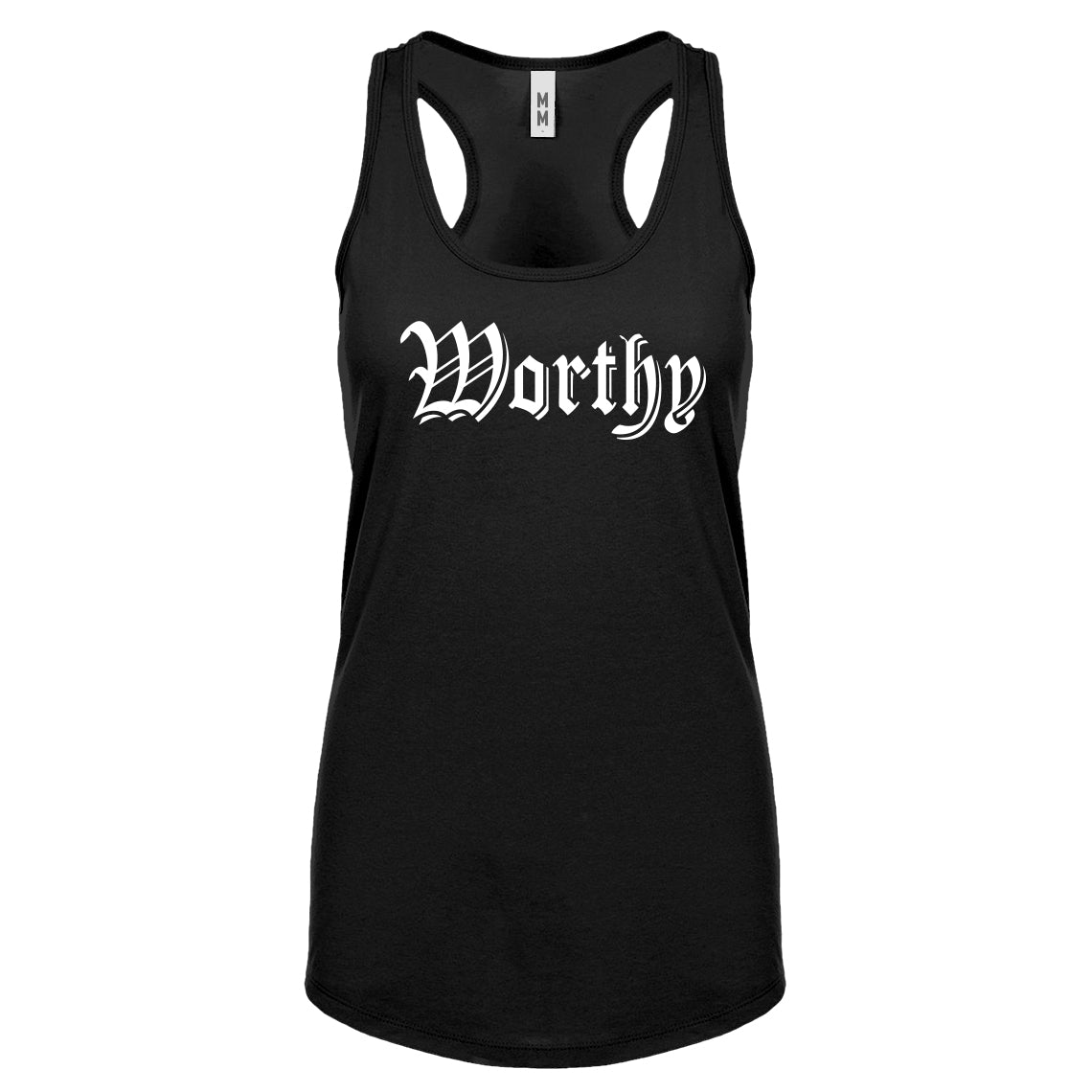 Racerback Worthy Womens Tank Top
