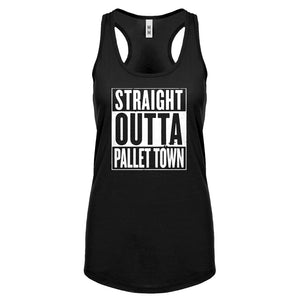Racerback Straight Outta Pallet Town Womens Tank Top