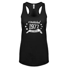 Racerback Established 1977 Womens Tank Top