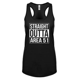 Straight Outta Area 51 Womens Racerback Tank Top
