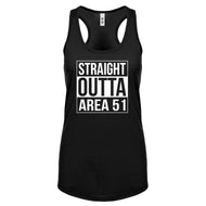 Straight Outta Area 51 Womens Racerback Tank Top