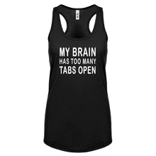 Racerback Too Many Tabs Open Womens Tank Top