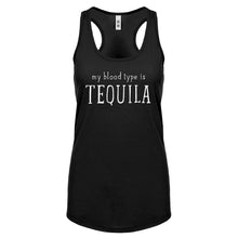 My Blood Type is Tequila Womens Racerback Tank Top