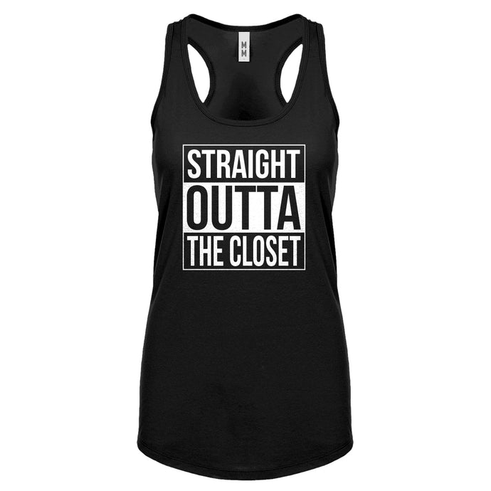 Straight Outta the Closet Womens Racerback Tank Top