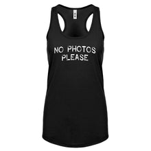 No Photos Please Womens Racerback Tank Top