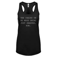 Racerback My Mood Swing Womens Tank Top
