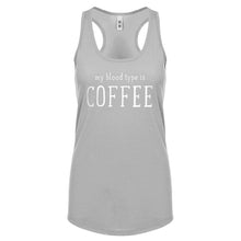My Blood Type is Coffee Womens Racerback Tank Top