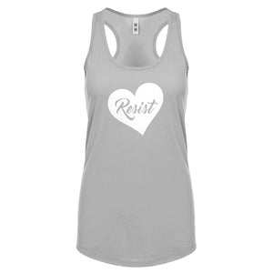 Racerback Resist Heart Womens Tank Top